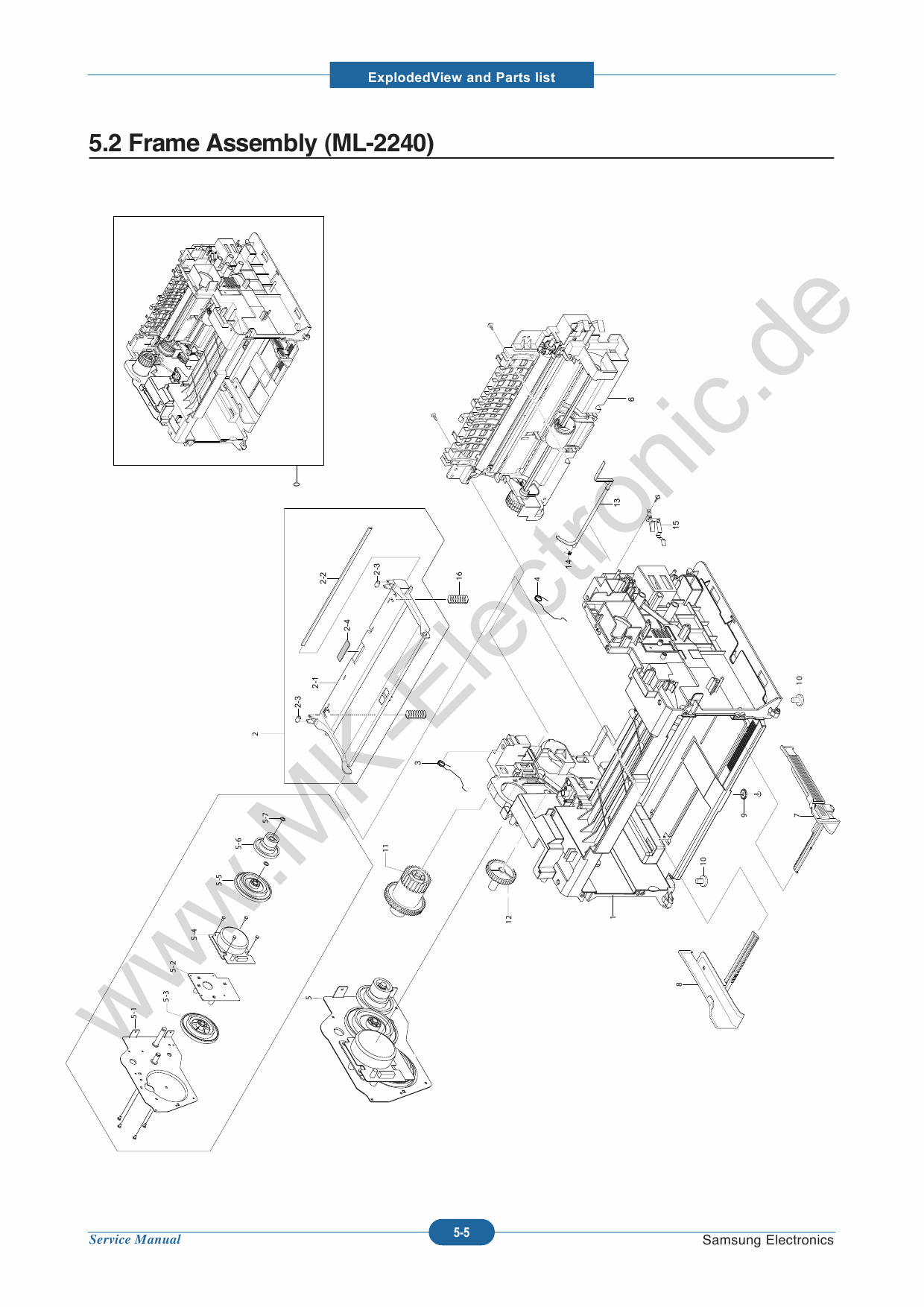 Samsung Laser-Printer ML-1640 Parts Manual-3